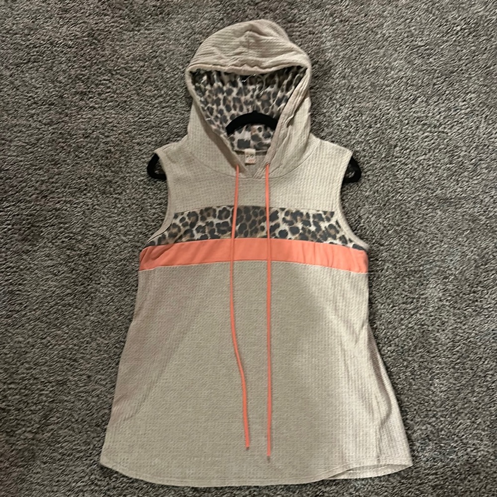 Boutique hooded tank top